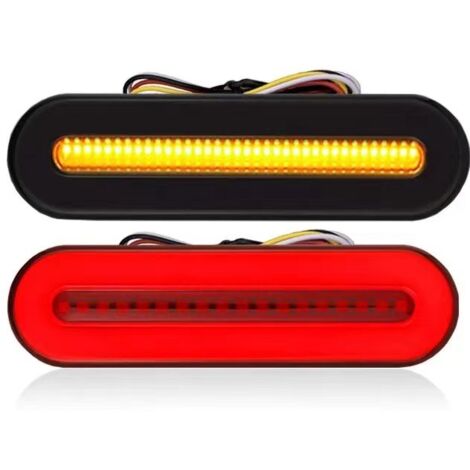 Luz trasera del parachoques trasero, luz indicadora trasera para coche y camión, luz de advertencia intermitente, luces traseras para autobús, remolque, SUV, intermitentes.