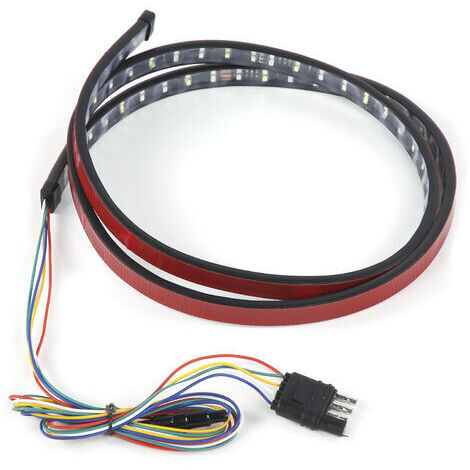 Luz trasera LED de 60 pulgadas con 2 filas de luces, luces altas, luces de freno, intermitentes y luces de reversa, universal 12-24V