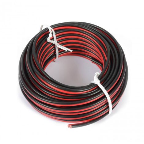 main image of "LuzConLed - Cable conexión para tiras de leds 1 metro rojo y negro - Envío Desde España"