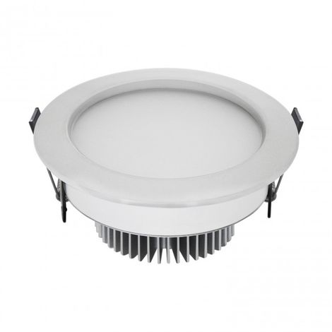 LuzConLed - Ojo de Buey LED 7W 3000K Circular Aluminio blanco mate - ENVÍO DESDE ESPAÑA - Acrílico opaco