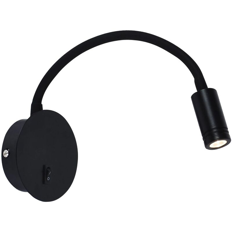 

APLIQUE DE PARED LED 3 W 3000K NEGRO MISURI - Lúzete