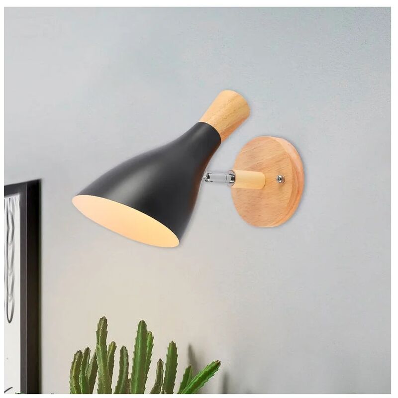 

Lúzete - Aplique De Pared Madera/Negro Herdis