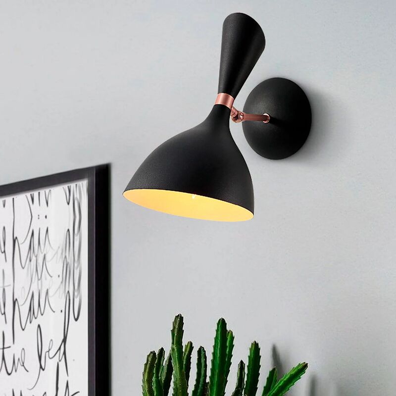 

Lúzete - Aplique De Pared Negro/Oro Rosa Atziri