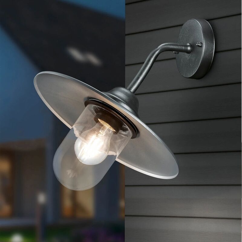 

Lúzete - Aplique Exterior E27 Ip44 Zinc Tulsi