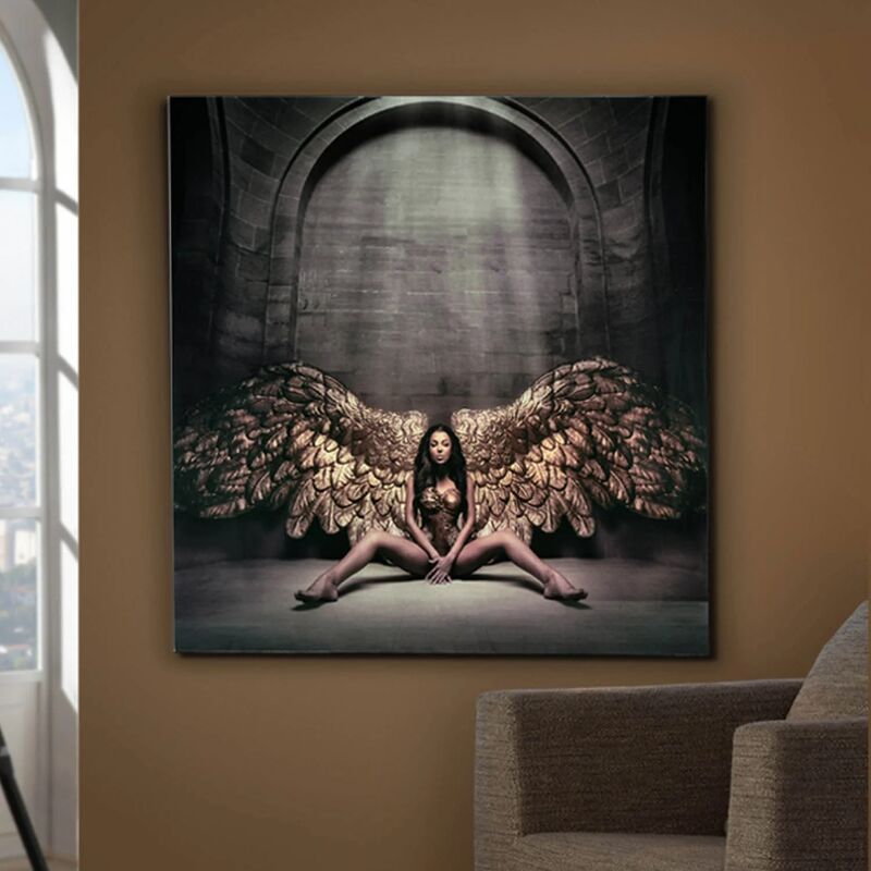 

CUADRO FOTOGRAFÍA 100X100 ANGEL CAIDO - Lúzete