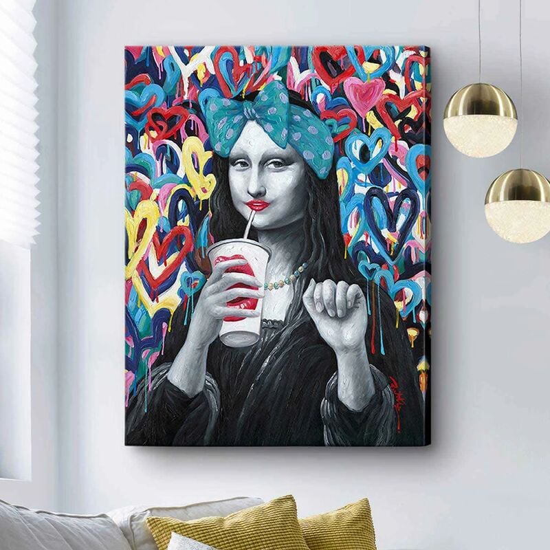 

Lúzete - CUADRO PINTURA ACRÍLICO 90X120 GIOCONDA POP