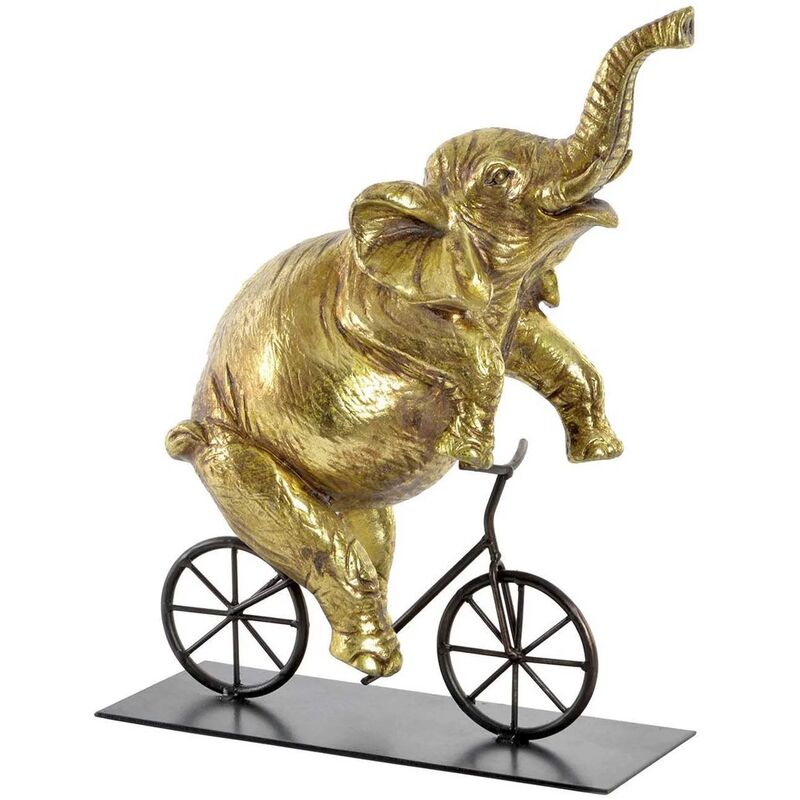 

FIGURA RESINA METAL ELEFANTE DORADO - Lúzete