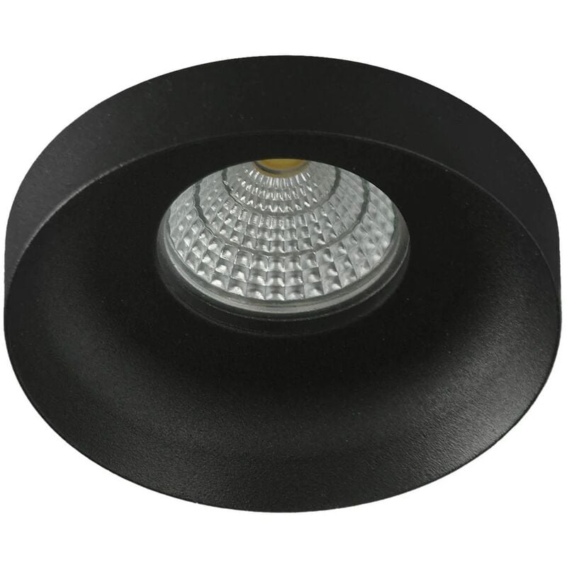 

FOCO EMPOTRABLE Ø 9 CM GU10 NEGRO IP20 - Lúzete