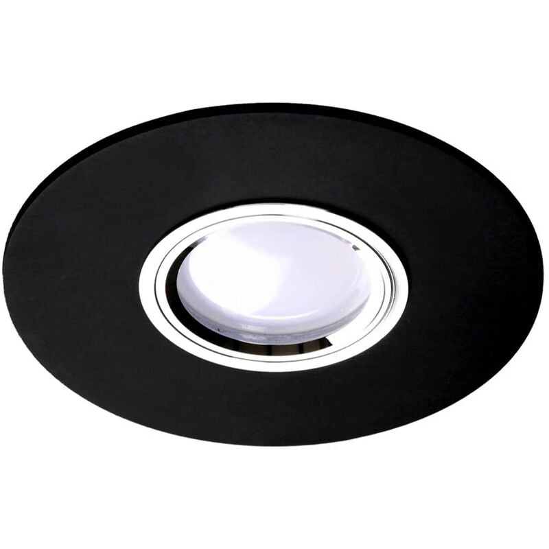 

Lúzete - Foco Empotrable Metacrilato Reversible Negro Mate/Brillo Gu10