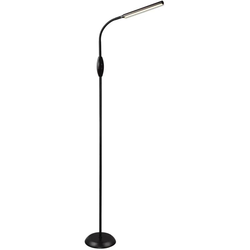 Lampadaire led noir Lampe de salon Lampadaire avec interrupteur tactile, bras flexible, couleurs de lumière réglables, 5W 700lm blanc chaud-blanc Lampadaire led noir Lampe de salon Lampadaire avec interrupteur tactile, bras flexible, couleurs de lumière réglables, 5W 700lm blanc chaud-blanc