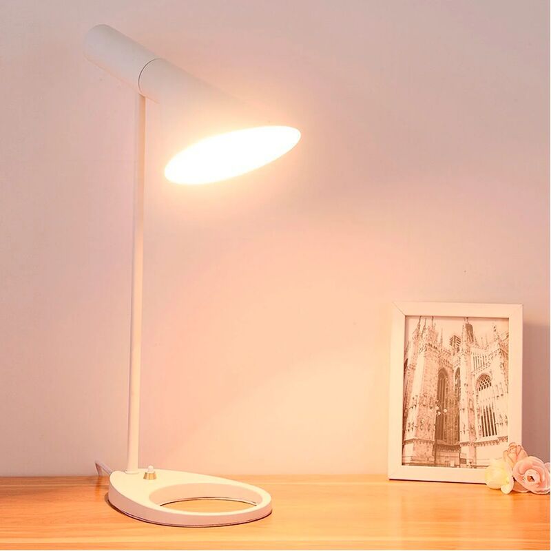

LÁMPARA DE MESA ACERO BLANCO BRENNA - Lúzete