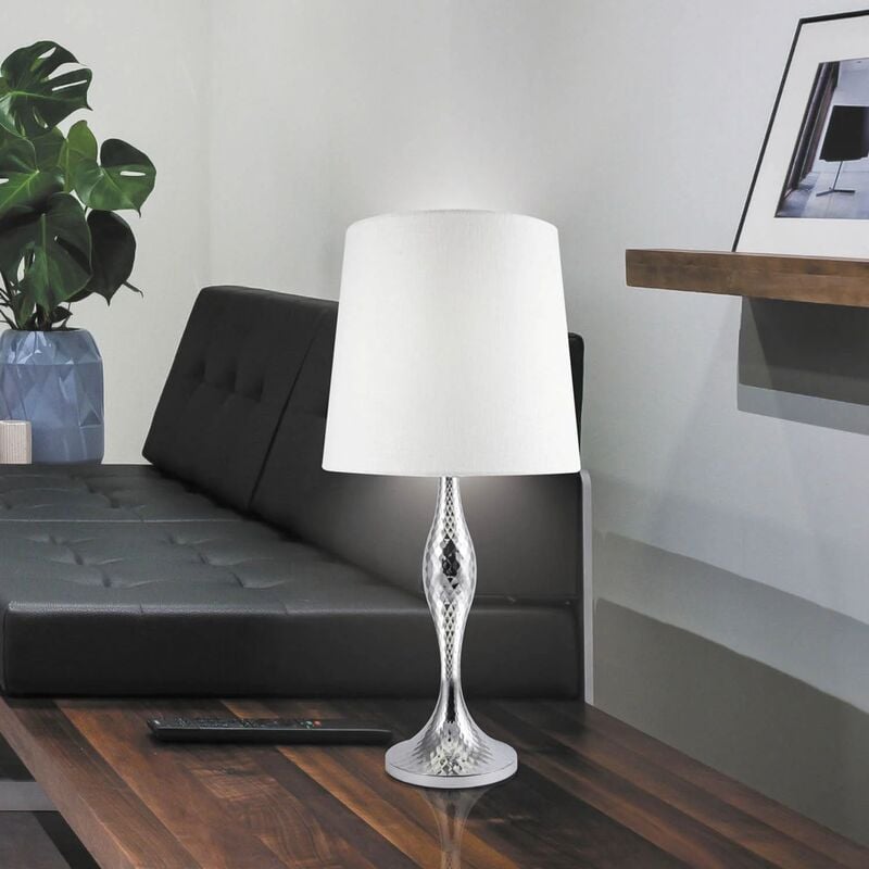 

LÁMPARA DE MESA CROMO CINTHIA - Lúzete
