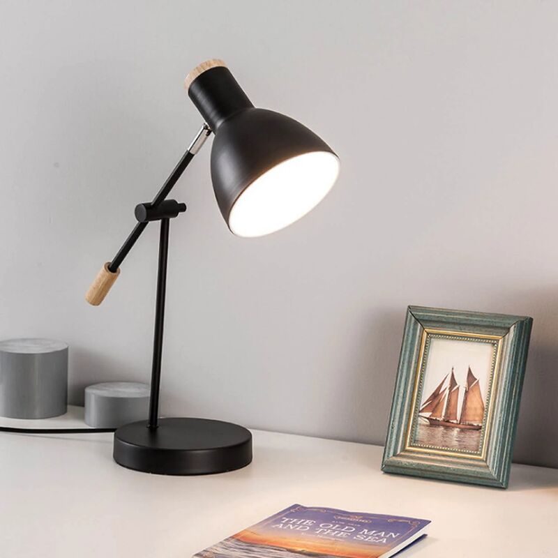 

LÁMPARA DE MESA MADERA/NEGRO ANNELISE - Lúzete
