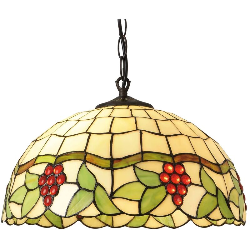 

Lúzete - Lámpara De Techo 2 Luces 40 Cm Tiffany Grape
