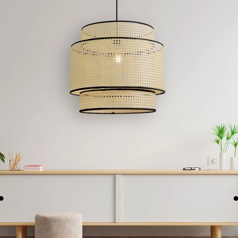 

LÚZETE - LÁMPARA DE TECHO Ø50 CM x 155 CM BAMBÚ E27 JICAMA
