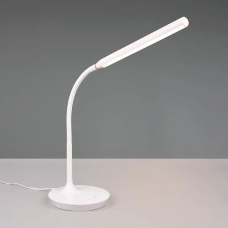 LÚZETE - LAMPE DE TABLE TACTILE LED 5W RÉGLABLE BLANC TANNER