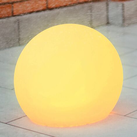 MOOVERE - Boule lumineuse 50 solaire+batterie rechargeable led rgb avec télécommande ø50x44cm