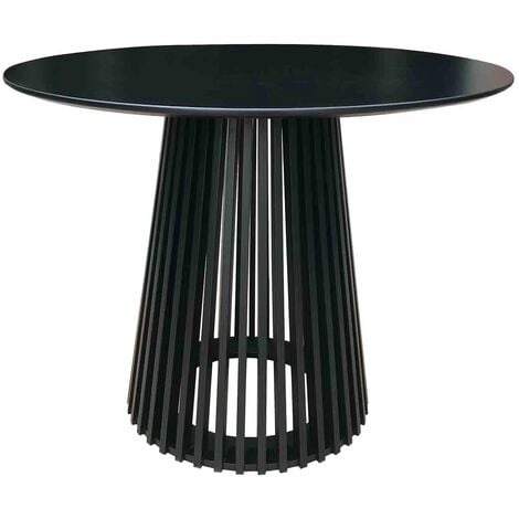 LÚZETE - MESA DE COMEDOR MADERA NEGRA NEREA