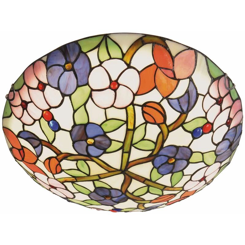 

Lúzete - Plafón De Techo Led 24 W 4000K 40 Cm Tiffany Flowers