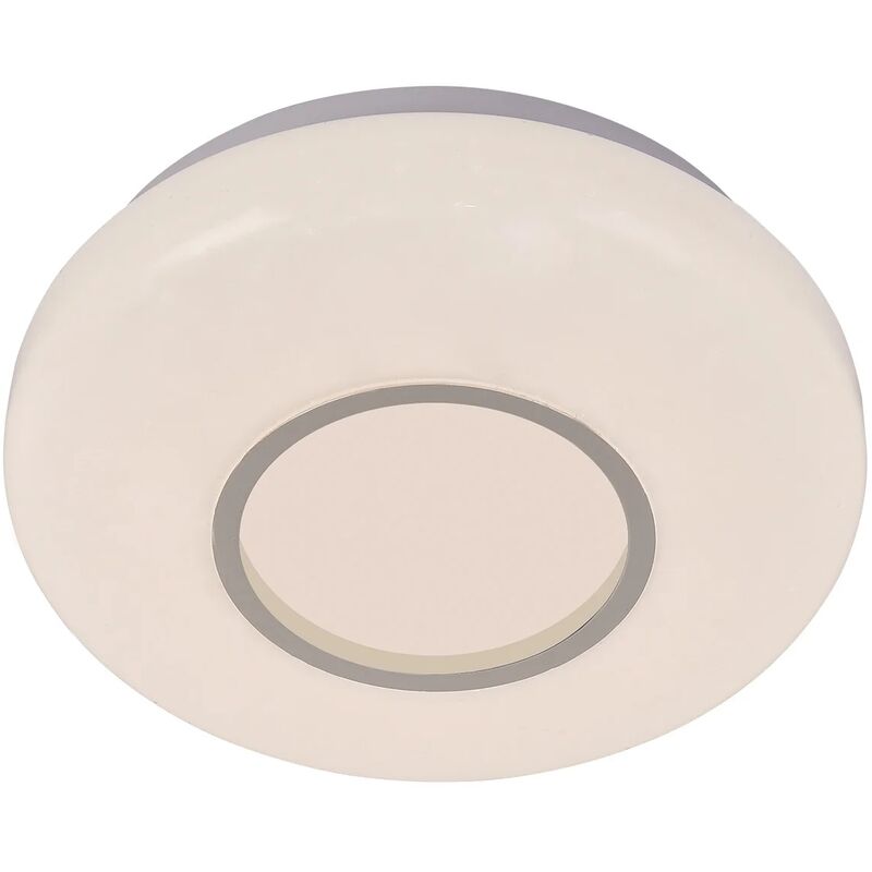 

Lúzete - Plafón De Techo Led Jacobo 12 W 4000K Cromo Blanco Mate