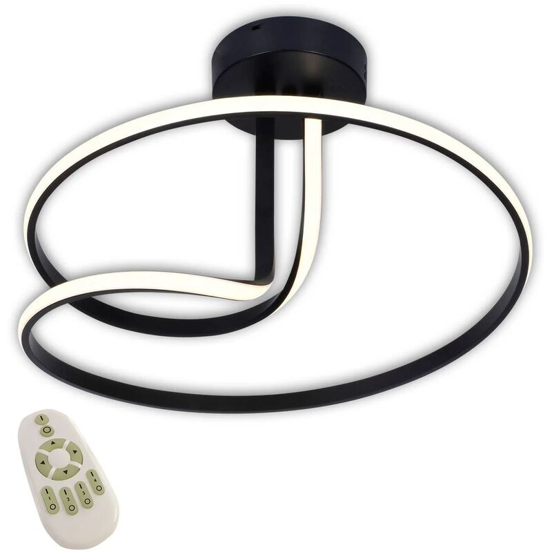 

Lúzete - Plafón Led 47W 4000K Regulable Intensidad Negro Olimpo