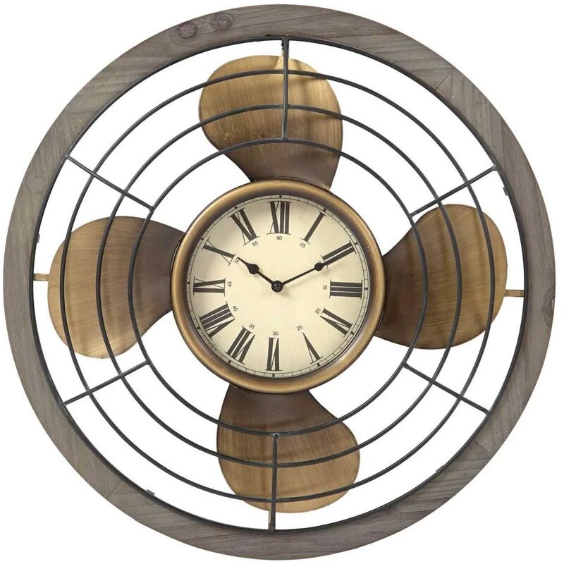 

RELOJ PARED HIERRO VENTILADOR - Lúzete