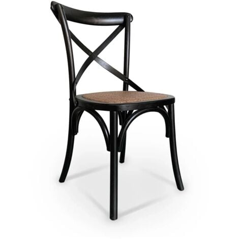 LÚZETE - SILLA MADERA DE ABEDUL NEGRO GRETTE
