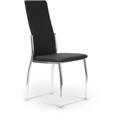 LÚZETE - SILLA TAPIZADA LADY PU NEGRA