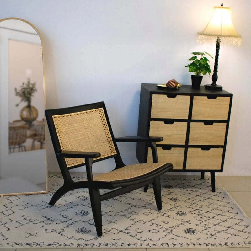 

Lúzete - Sillón Madera De Olmo Negro Einar