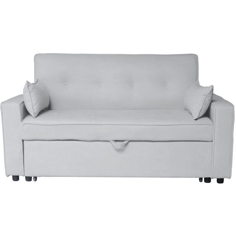 

Lúzete - Sofá Cama Gris Claro Lexie