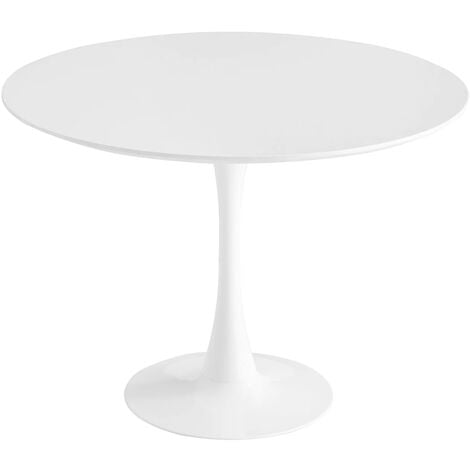 LÚZETE - TABLE SAN ANTONI Ø120 CM BLANC - Blanc