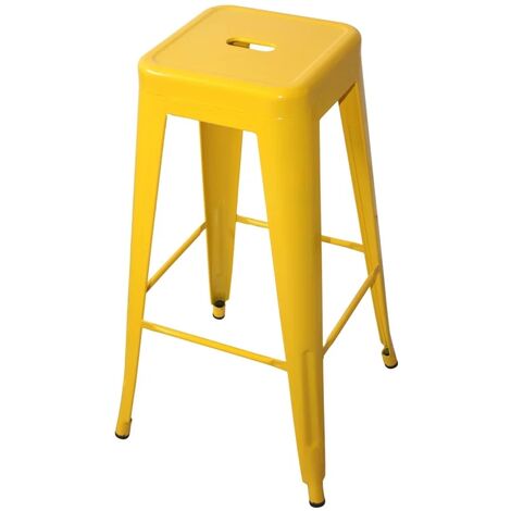 Tabouret 4 pieds en bois jaune moutarde pour enfant Flexa - Jaune - Kiabi -  79.55€