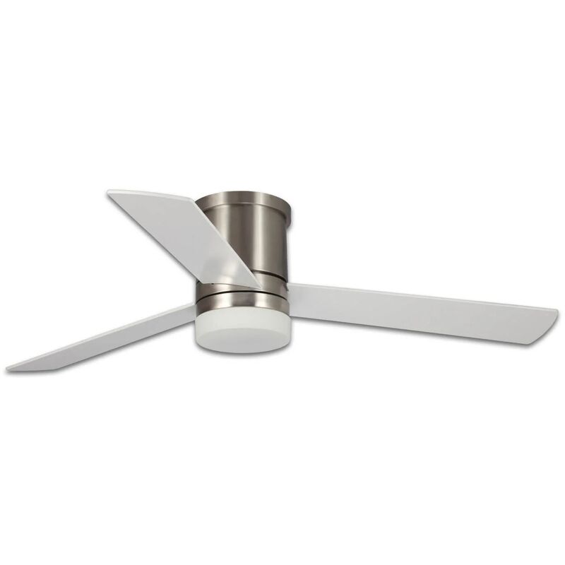 

Lúzete - Ventilador De Techo Led 18 W Regulable Níquel Satinado Naysa