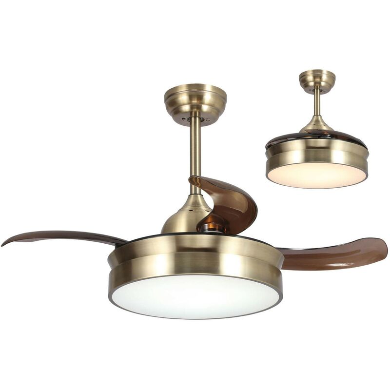 

Lúzete - Ventilador De Techo Led Richmond Cuero Plegable Regulable