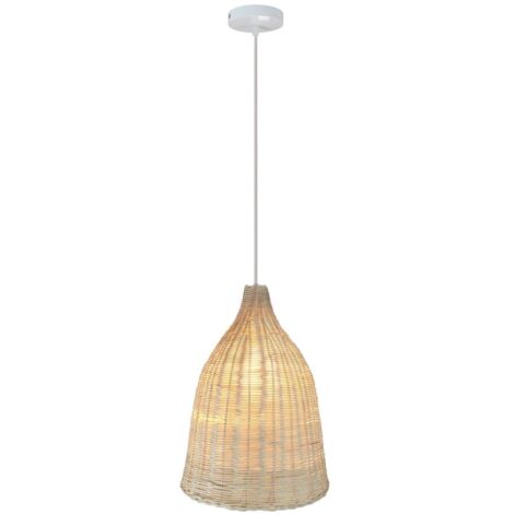 Luzon 1xE27 Rattan-Pendelleuchte 25cm