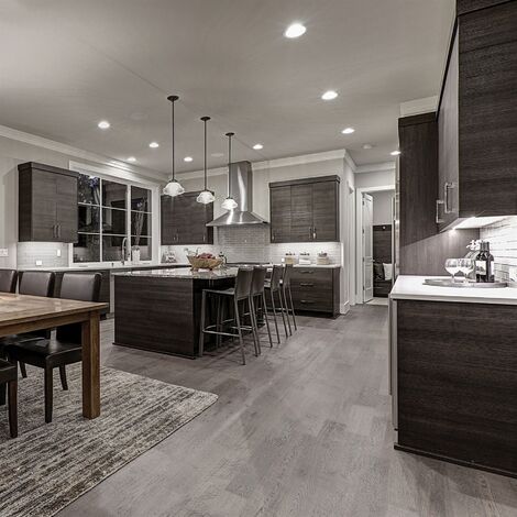 LVT Luxury Vinyl Flooring Tiles Rigid Core Grasmere Grey Wood 2.2m² - 10 Pack