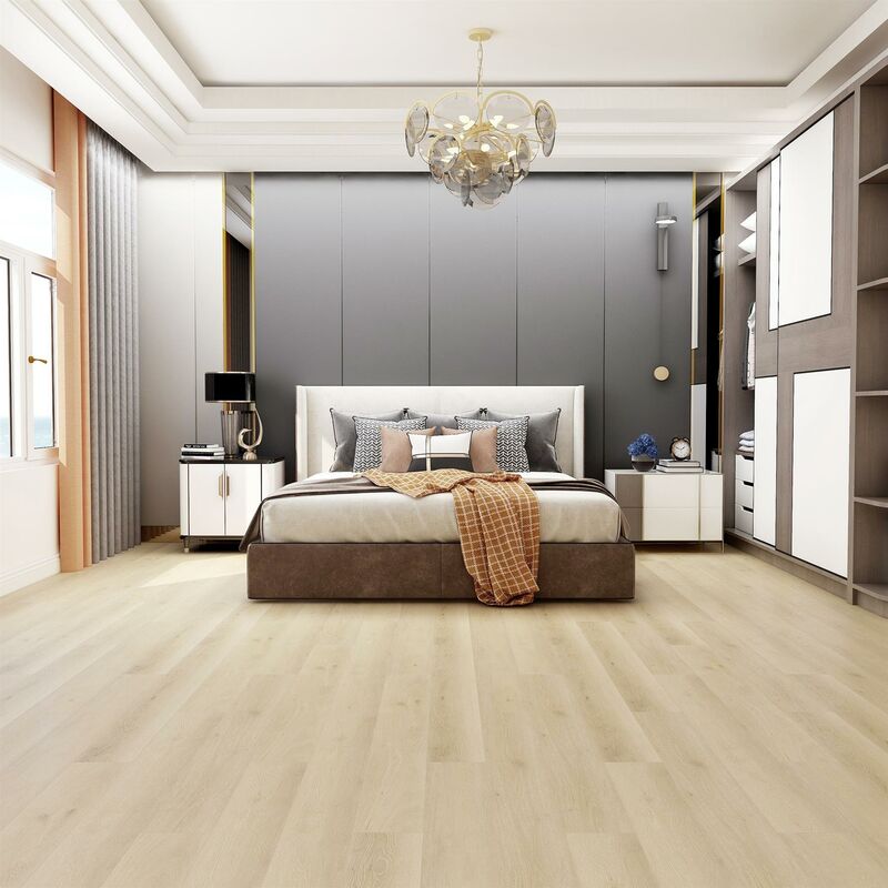 LVT Luxury Vinyl Flooring Tiles Rigid Core Samson Brown Wood 2.2m² - 10 Pack - Brown