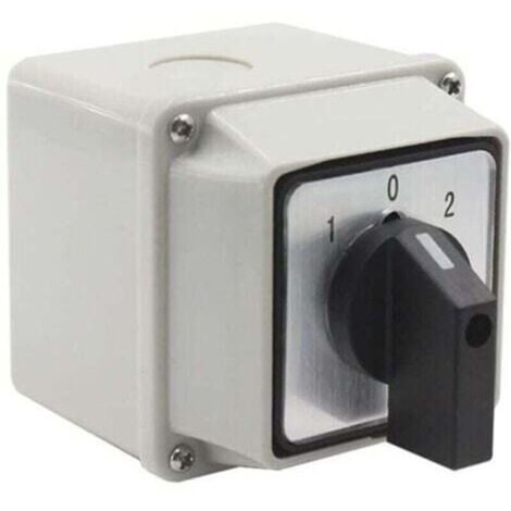 LW26-20/2 Universal source transfer switch with mounting box - 380 V, 20 A - Universal rotary cam selector