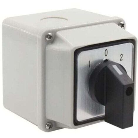 LW26-20/2 Universal source transfer switch with mounting box - 380 V, 20 A - Universal rotary cam selector