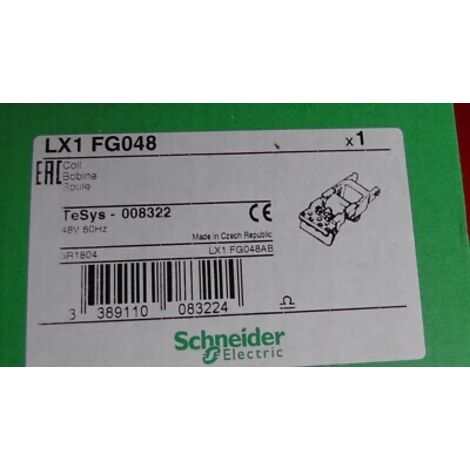 LX1FG048 48V AC Bobine Contacteur LC1F185 - LC1F225 SCHNEIDER , LX1 FG048