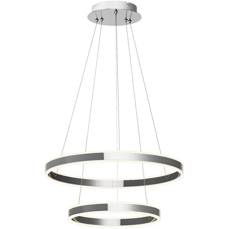 

Lámpara colgante LED Lyani, 2 anillos, vertical