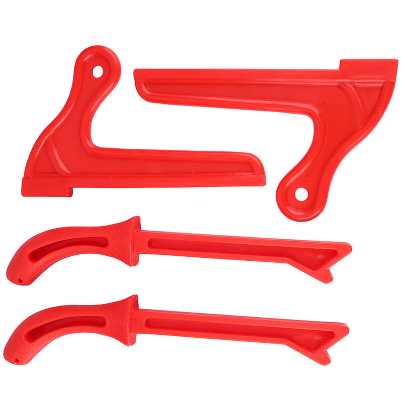 Image of 4 Stück Kunststoff-Handsägenschutzstäbe, Holzbearbeitungswerkzeug (rot) - Lycxames