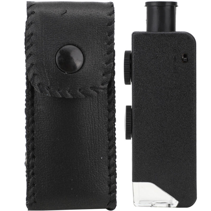 Image of Lycxames - 60-100X Einstellbares tragbares Taschenmikroskop led Mini-Lupe Lupe zur Beobachtung