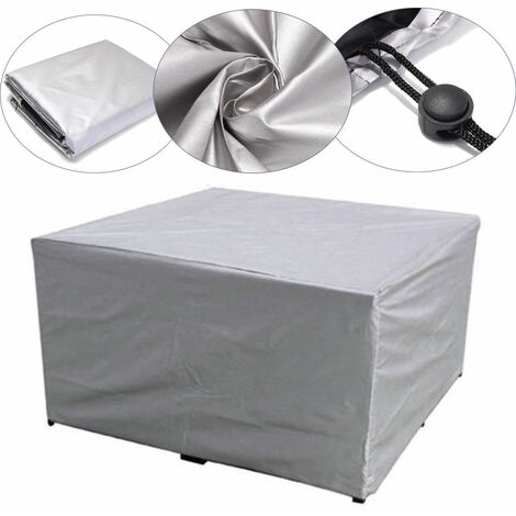 Housse de Table Extérieur Housse de Protection Imperméable en Polyester pour Meubles de Jardin
