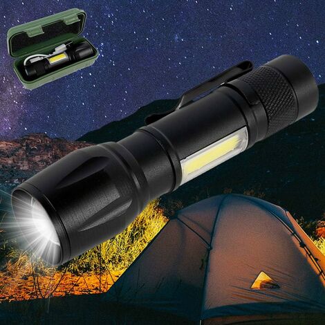 Linterna LED para campamento, linterna de batería recargable COB de 3000  lúmenes, 5 modos de luz, linterna impermeable, luz de tienda de campaña  para