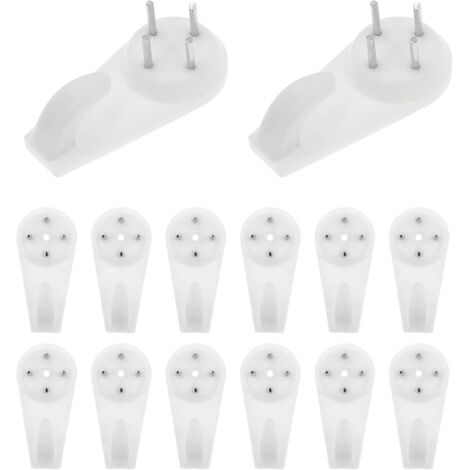 LYERCW - Lot de 20 crochets sans trace pour murs durs, kit de suspension pour cadres, crochets de suspension pour plaques de plâtre, cloisons sèches et murs en béton.