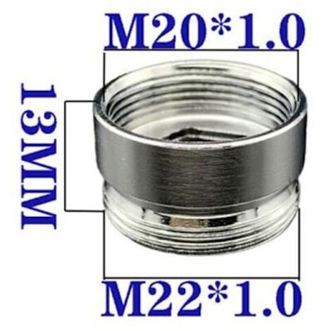 LYERCW - Raccord fileté en acier inoxydable M22 à M20 pour robinet d'eau femelle M20