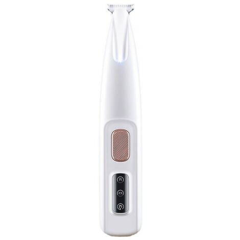 LYERCW - Tondeuse à pattes pour chiens, tondeuse silencieuse avec lumière LED, rasoir étanche, tondeuse pour chiens, chats, pattes, yeux, visage, corps