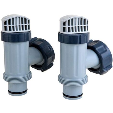 LYERCW - Valve à piston Intex (lot de 2) pour installation hors sol, avec joints et écrous