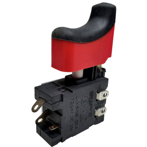 LYKS-08 Zubehör Trigger Schalter 20A 7.2V-24VDC Drucktastenschalter mit Umschalthebel für Bohrhammer uvm.